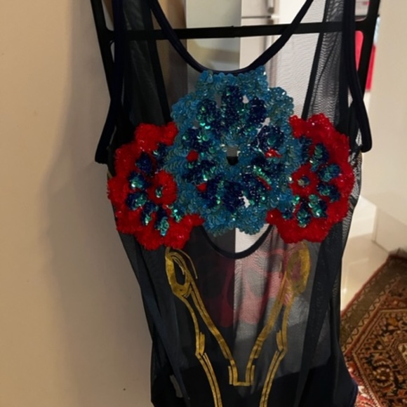 ATAVARIA - swimsuit - Embelisshed and mesh front. size small New No Tag - Picture 11 of 11